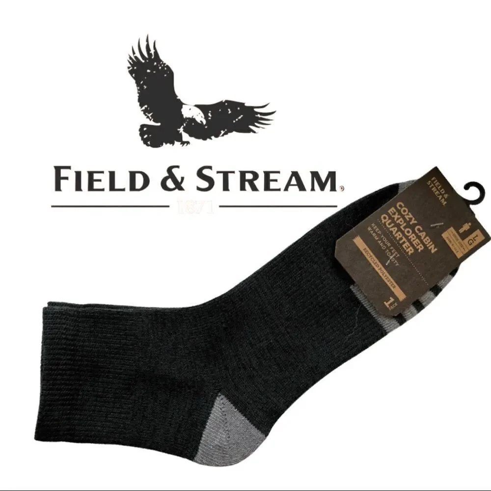Men's Cozy Cabin Explorer Quarter Socks • NWT